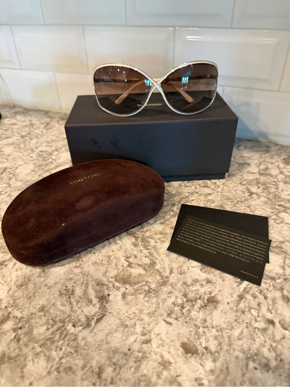 Tom Ford Women’s Brown Gradient Oversized Sunglasses